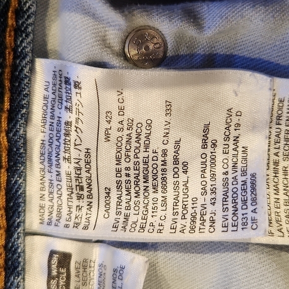Levi's Original 550 Straight Leg Denim Jeans - Picture 8 of 12
